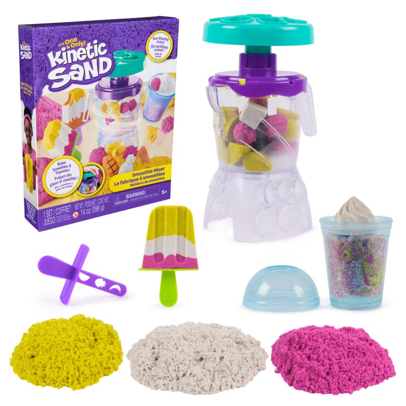 Piasek kinetyczny SPIN MASTER Kinetic Sand Smoothie Mixer Lodowe desery 6075121