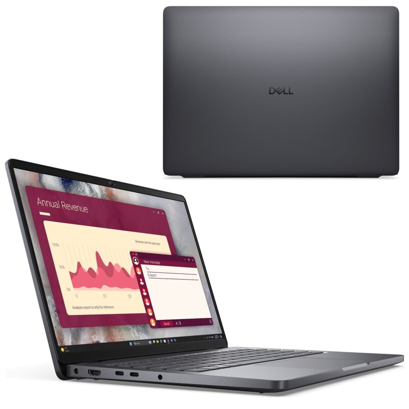 Dell Pro 14 PC14250 14" Core 3 100U 8GB RAM 512GB Dysk SSD Win11 Pro Srebrny Funkcje AI