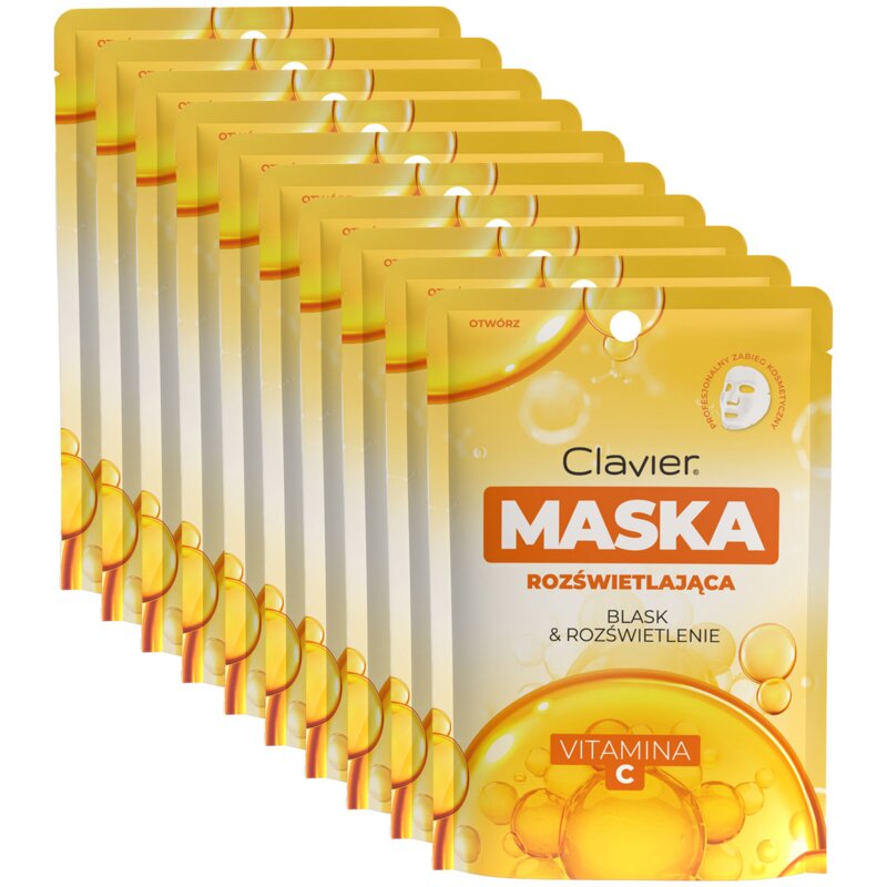 Maseczka CLAVIER Vitamina C (10 sztuk)