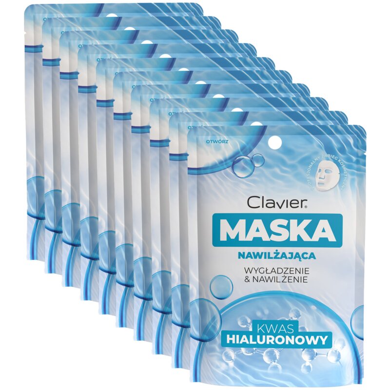 Maseczka CLAVIER Kwas Hialuronowy (10 sztuk)