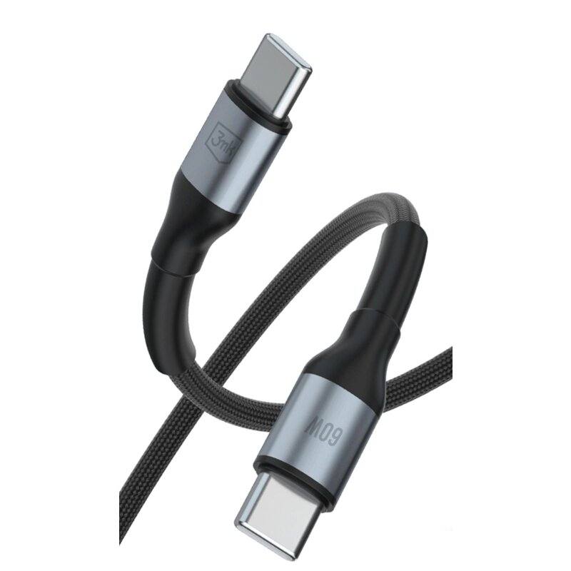 Kabel USB-C - USB-C 3MK Hyper Cable N-Series 60W 3 m Czarny