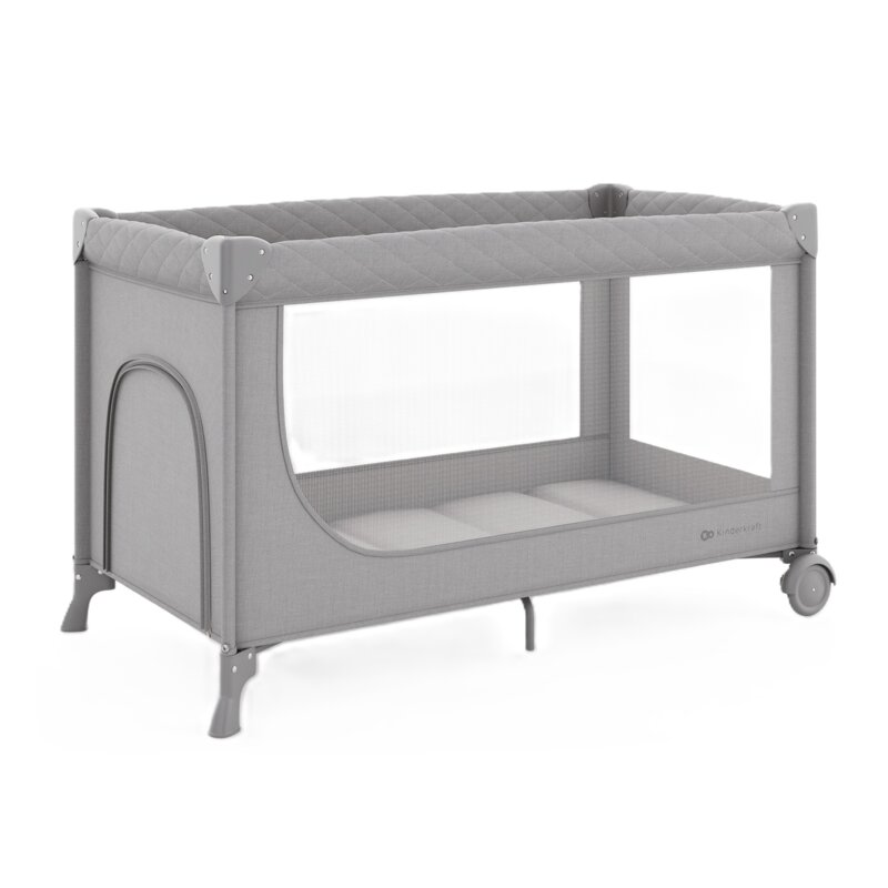 Łóżeczko turystyczne KINDERKRAFT Leody Up Szary