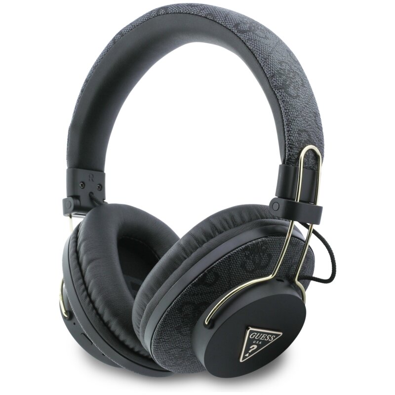 Słuchawki nauszne GUESS Triangle Logo Bluetooth ENC Czarny
