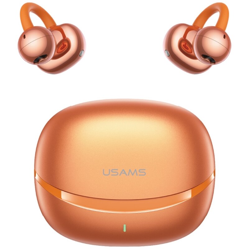 Słuchawki douszne USAMS R03 Echo Clip-on Pomarańczowy
