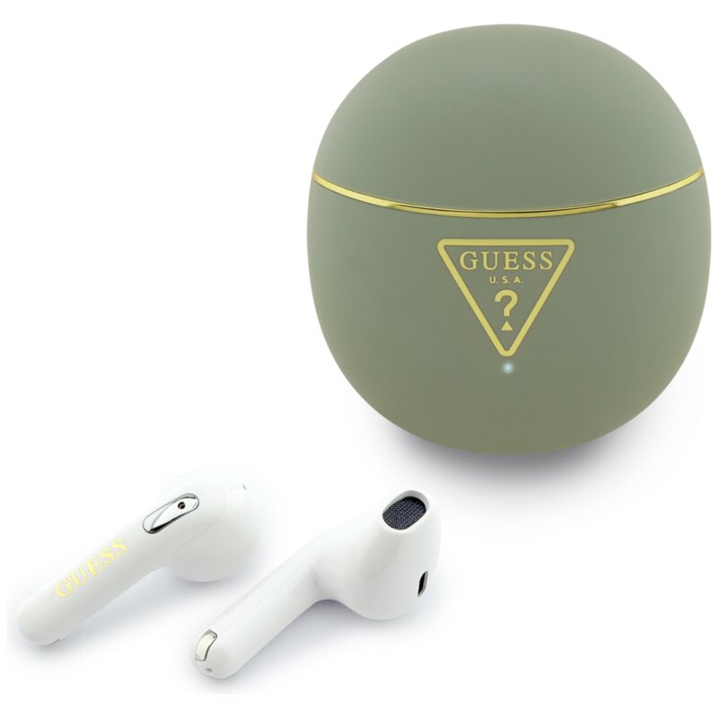 Słuchawki douszne GUESS Gold Line Triangle Khaki