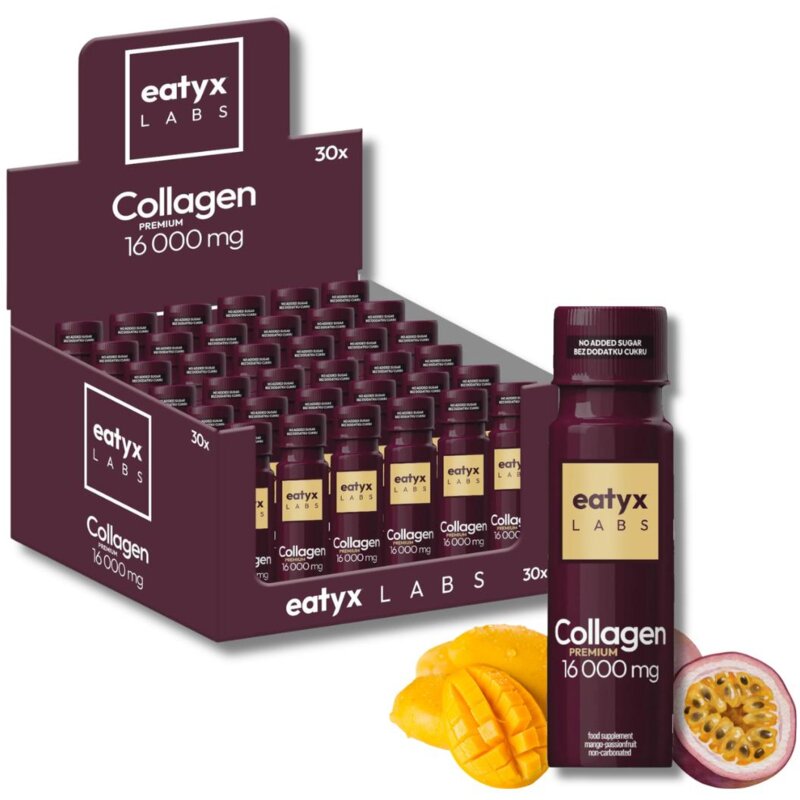 Kolagen EATYX Labs Premium 16000 mg Mango-marakuja (30 x 80 ml)