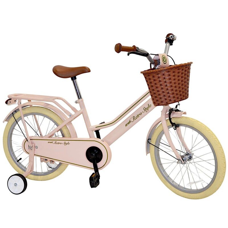 Rowerek dziecięcy ENERO Retro Styl 1076225 18 cali Różowy Wzrost: 115-130 cm Wiek: 5-8 lat