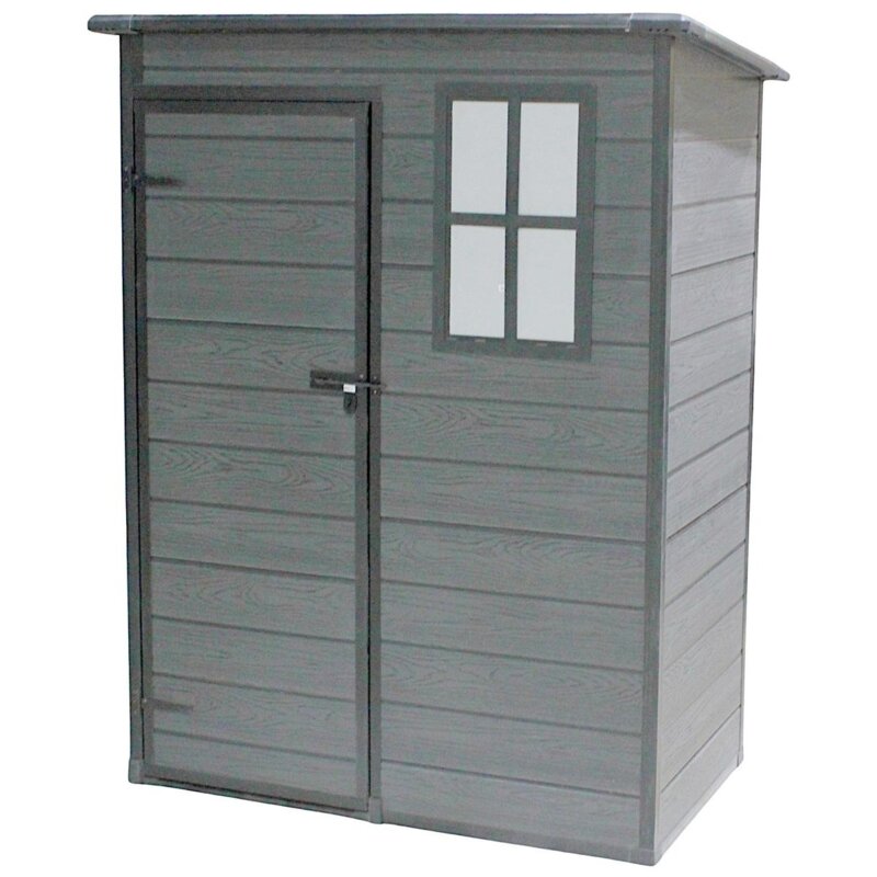 Domek narzędziowy SASKA GARDEN 1078922 152 x 91 x 192.5 cm Szaro-antracytowy