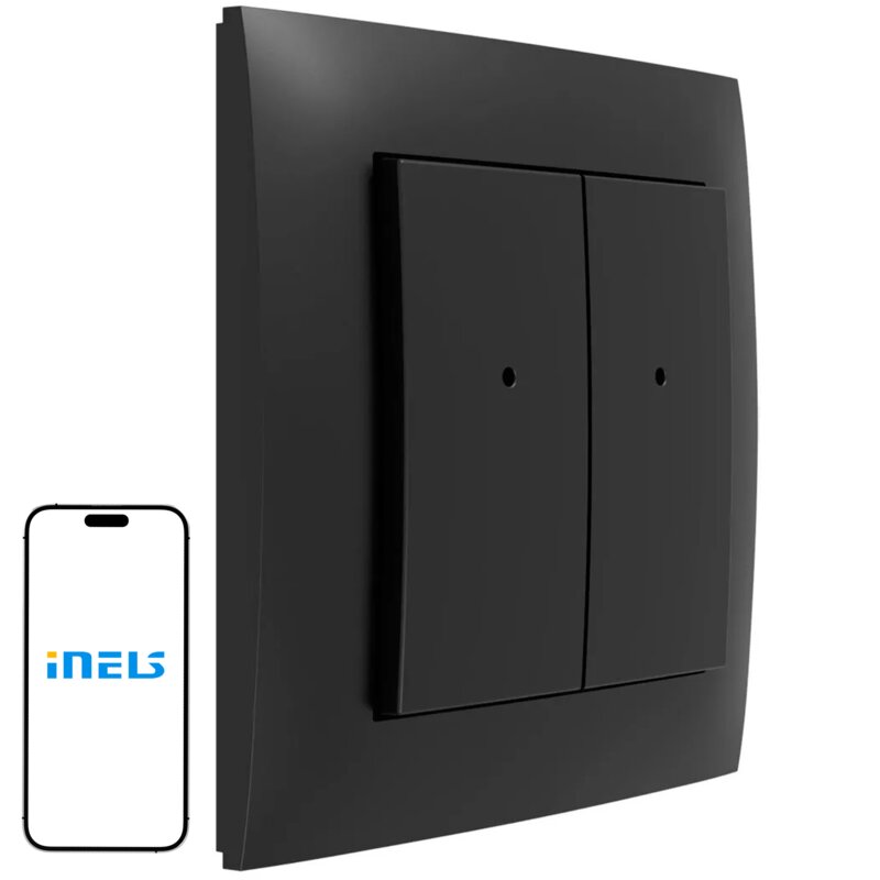 Włącznik światła INELS RFWB-40G/MT Czarny
