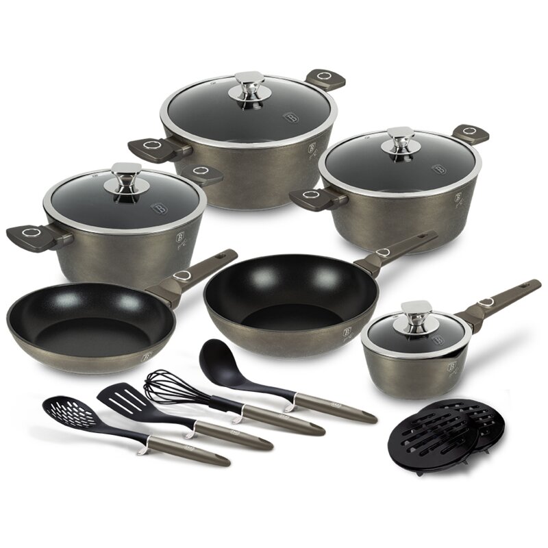 Zestaw garnków BERLINGER HAUS Crystal Collection BH 7167 (15 elementów)