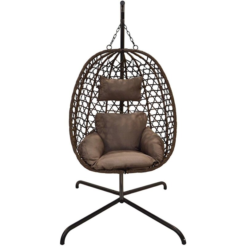 Fotel wiszący PROGARDEN 852296 Ciemno-brązowy