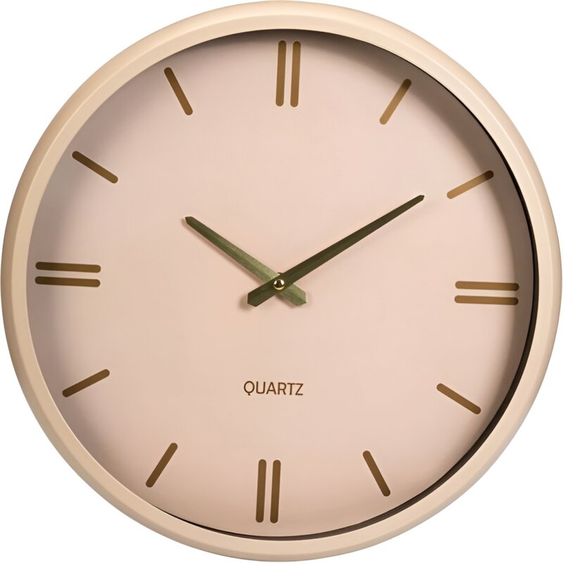 Zegar ścienny EPOCH 38 cm Beżowy