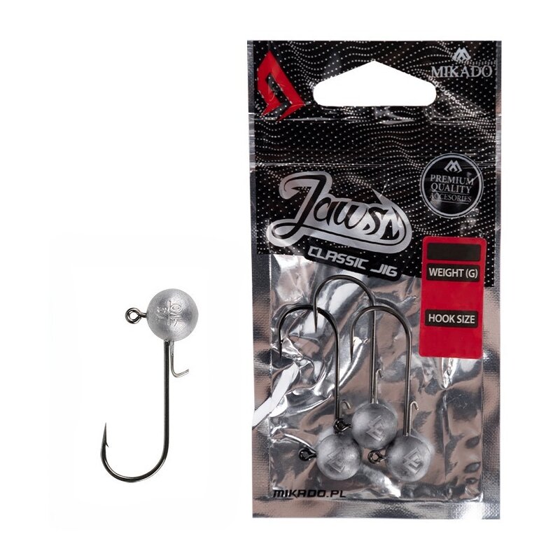 Główka jigowa MIKADO Jaws Classic OMGJC-35-2/0-BN 35g (3 szt.)