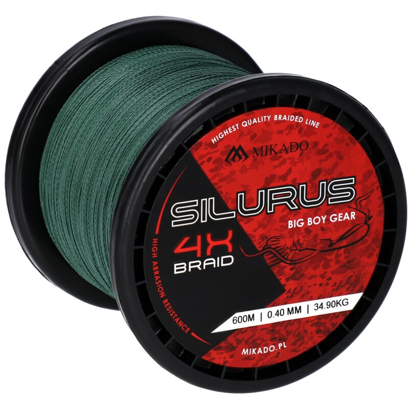 Plecionka MIKADO Silurus 4 x Braid 0.50 mm / 600 m Zielony