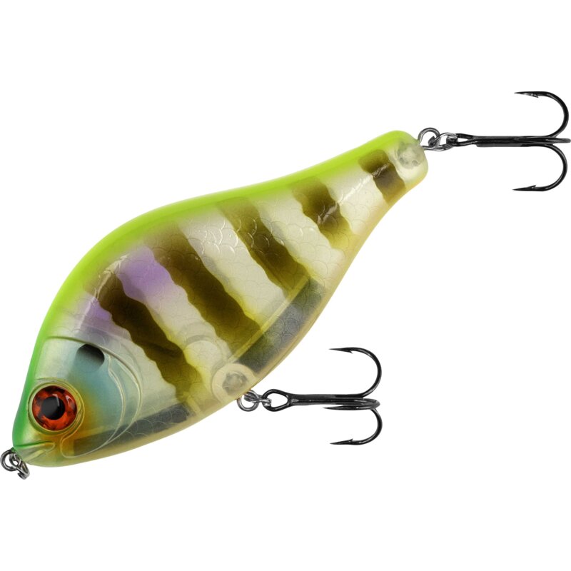Wobler MIKADO MFT Jerk 10 cm Chartreuse Bluegill Suspending