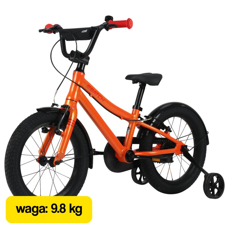 Rower dziecięcy BATCH Kids 16 cali Pomarańczowy Wzrost: 100-120 cm Wiek: 4-6 lat