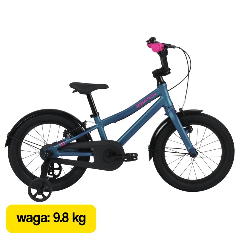 Rower dziecięcy BATCH Kids 16 cali Szmaragdowy Wzrost: 100-120 cm Wiek: 4-6 lat