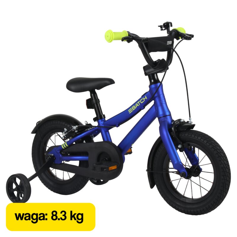 Rower dziecięcy BATCH Kids 12 cali Niebieski Wzrost: 85-100 cm Wiek: 3-5 lat