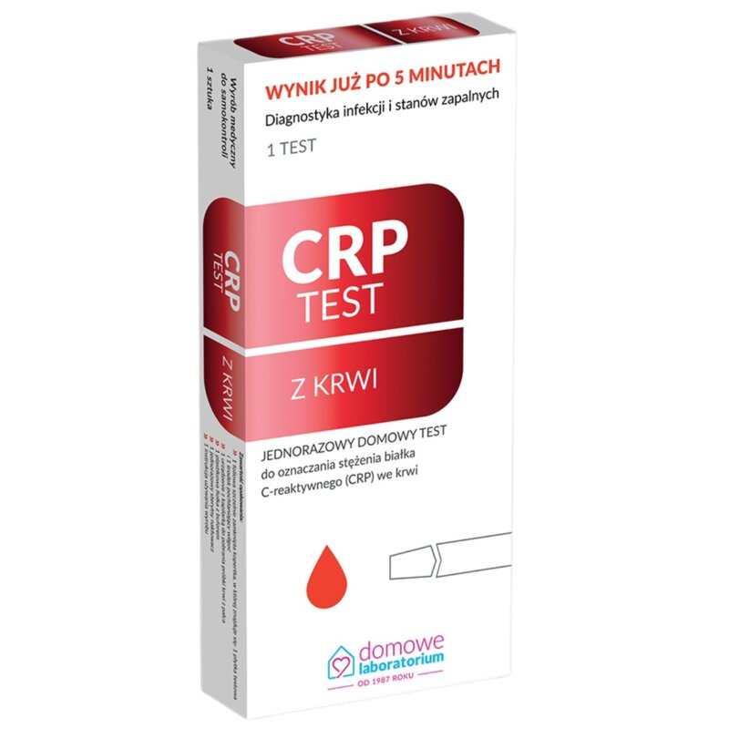 Test CRP DOMOWE LABORATORIUM z krwi (1 sztuka)