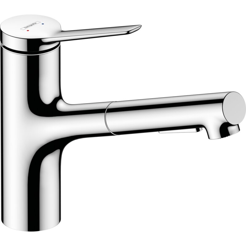 Bateria kuchenna stojąca HANSGROHE Zesis M33 150 2Jet z wyciaganą wylewką Chrom 74800000