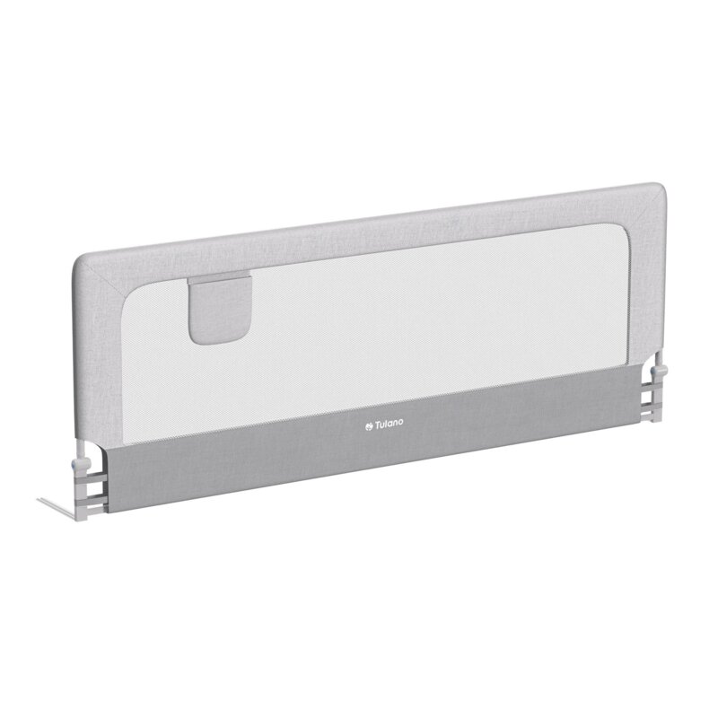 Barierka ochronna do łóżka TULANO Cover 30 Biało-szary