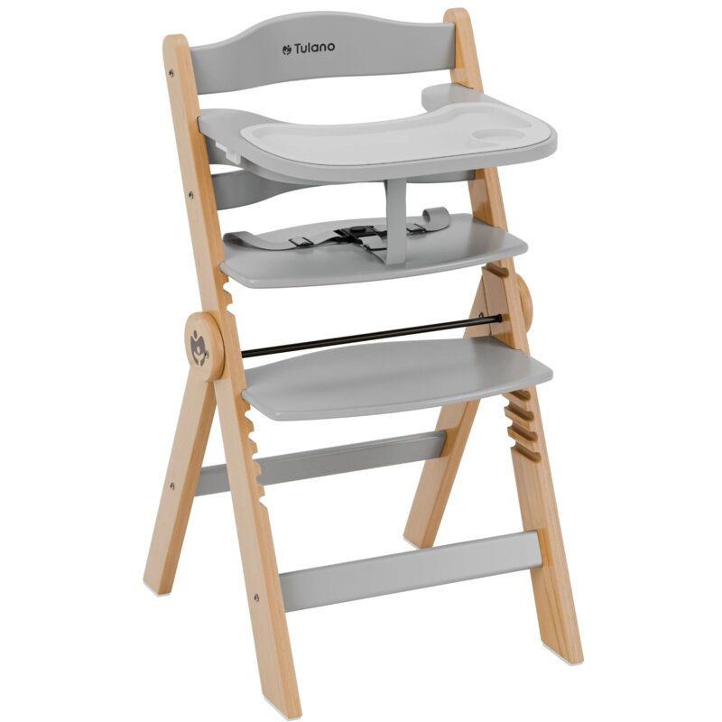 Krzesełko do karmienia TULANO Morsel 45 Brązowo-szary