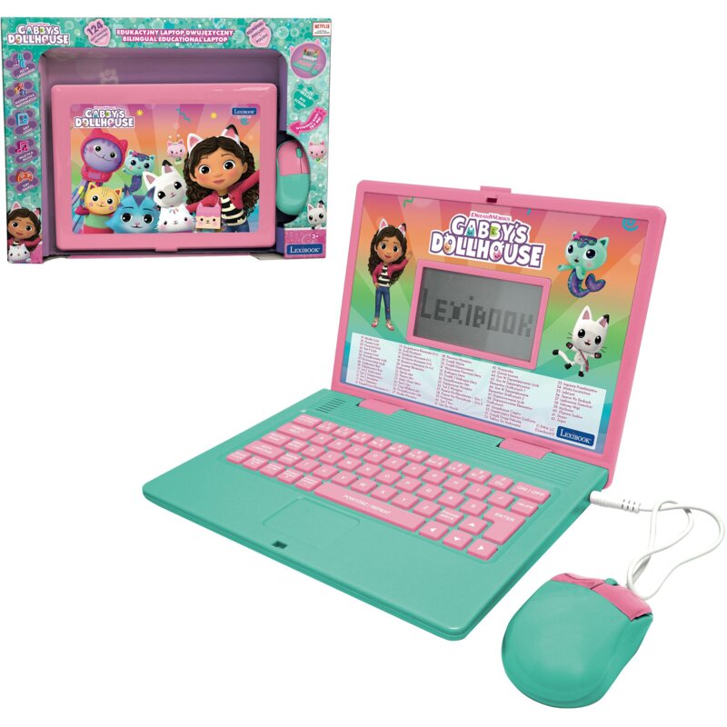 Zabawka laptop edukacyjny LEXIBOOK Koci Domek Gabi JC598GDHI17