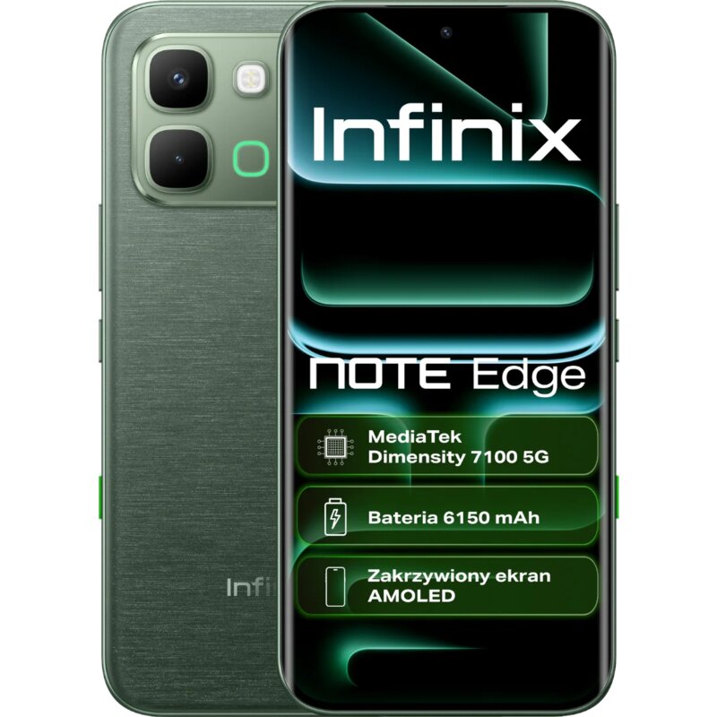 Smartfon INFINIX Note Edge 5G 8/256GB 6.78" 120Hz Zielony