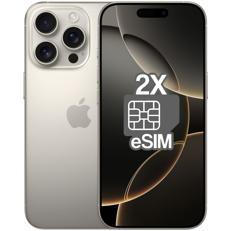 Smartfon APPLE iPhone 16 Pro (odnowiony, nieaktywowany) 5G 256GB 6.3" 120Hz Tytan naturalny (CPO) 2x eSIM