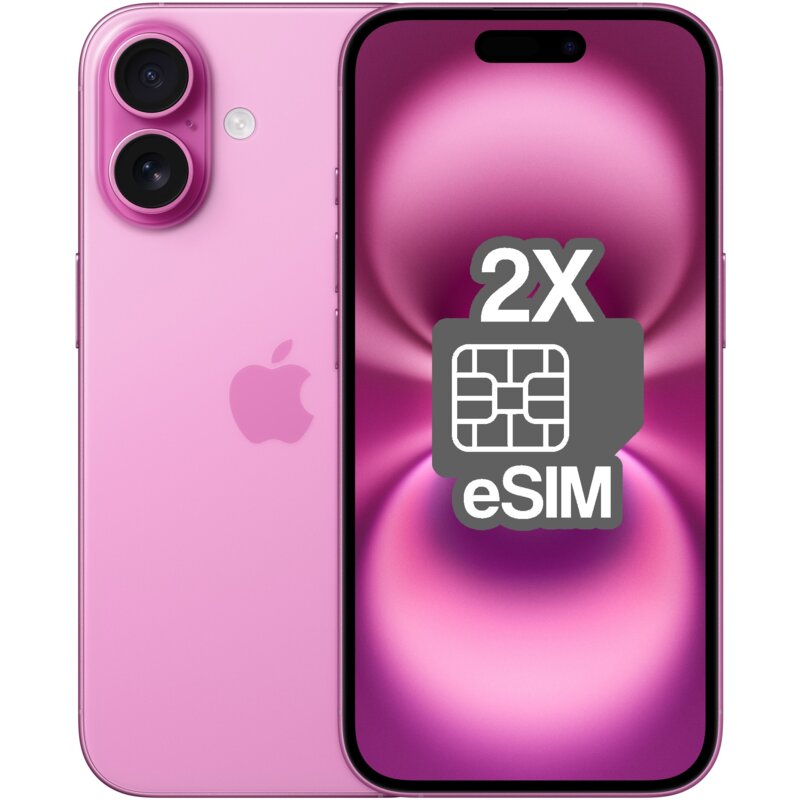 Smartfon APPLE iPhone 16 (odnowiony, nieaktywowany) 5G 128GB 6.1" Różowy (CPO) 2x eSIM