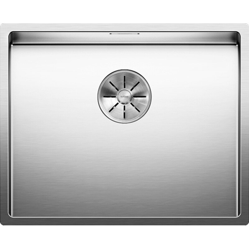 Zlewozmywak jednokomorowy BLANCO Claron 500-U z kor. InFino 521577 Stal polerowana 44 x 54