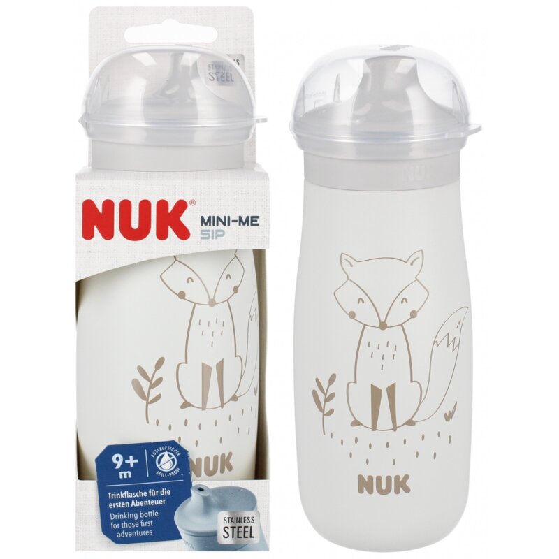 Butelka NUK Mini-Me Sip 10255689P 300 ml Popielaty