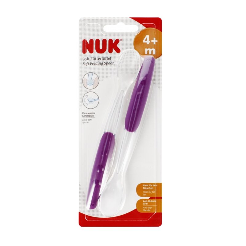 Łyżeczka NUK 10255065 Fioletowy (2 szt.)