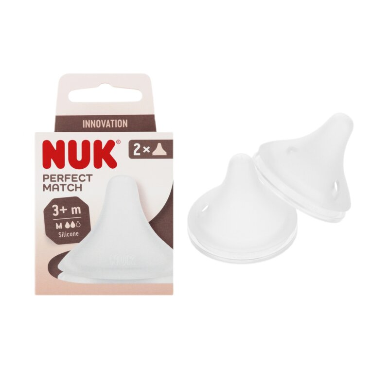 Smoczek NUK Perfect Match 3-6 m Przezroczysty (2 sztuki)