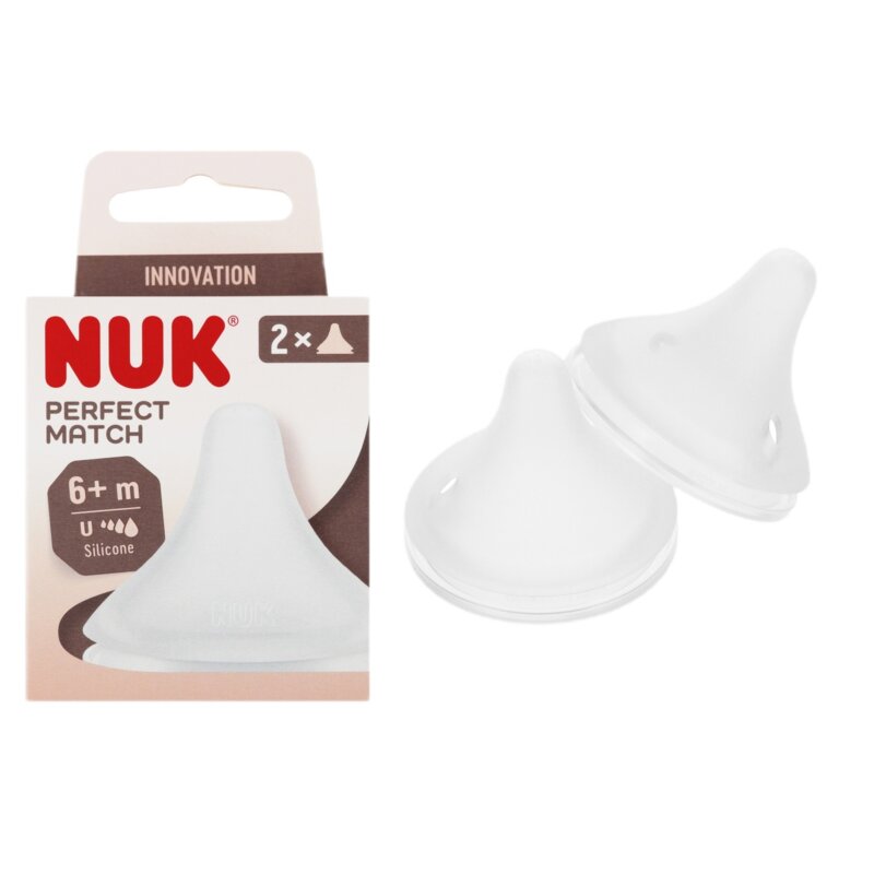 Smoczek NUK Perfect Match 6 m+ Przezroczysty (2 sztuki)