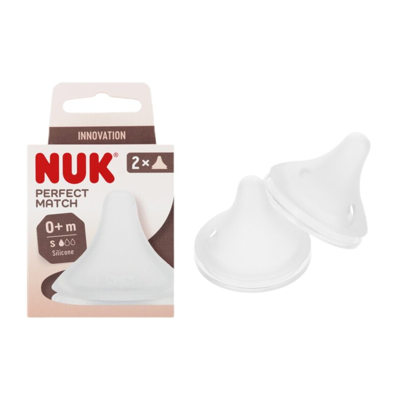 Smoczek NUK Perfect Match 0-3 m Przezroczysty (2 sztuki)