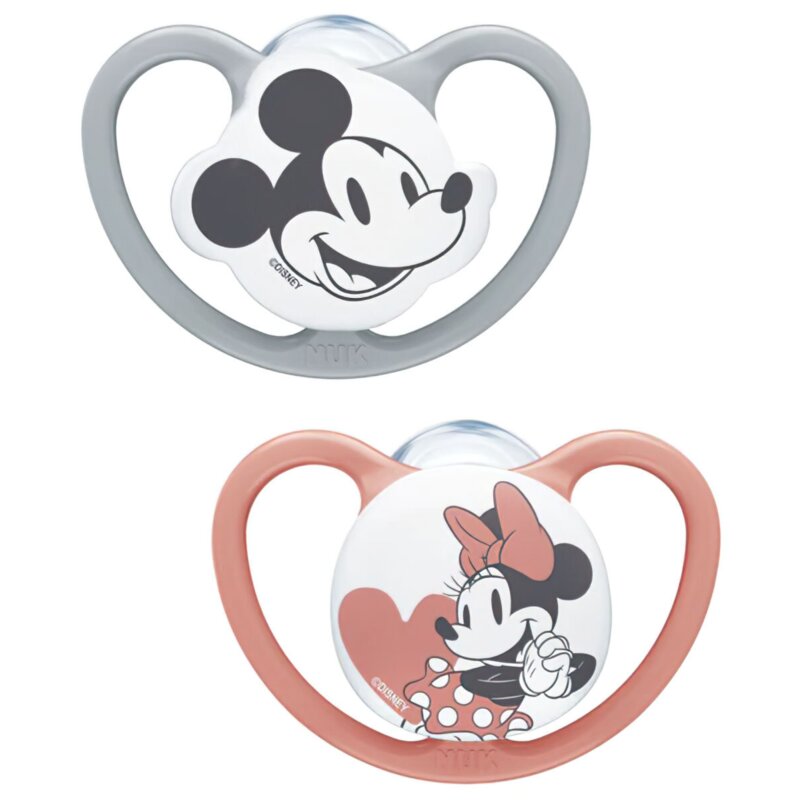 Smoczek NUK Space Disney Myszka Miki Minie 10175281 0-6 m (2 sztuki)