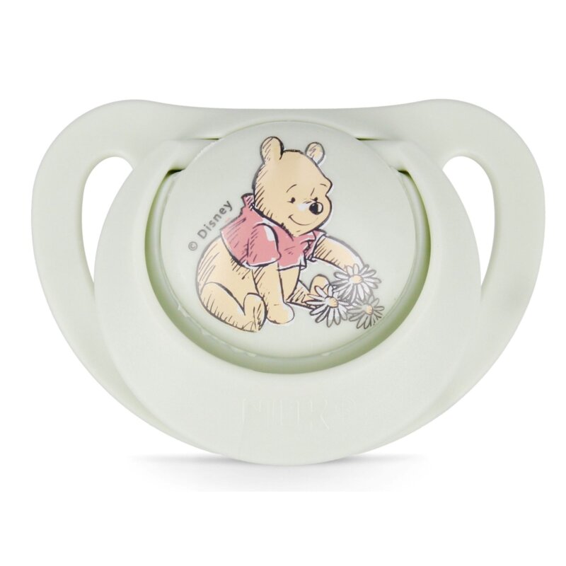 Smoczek NUK Star Kubuś Puchatek 10730905 0-6 m Jasnozielony