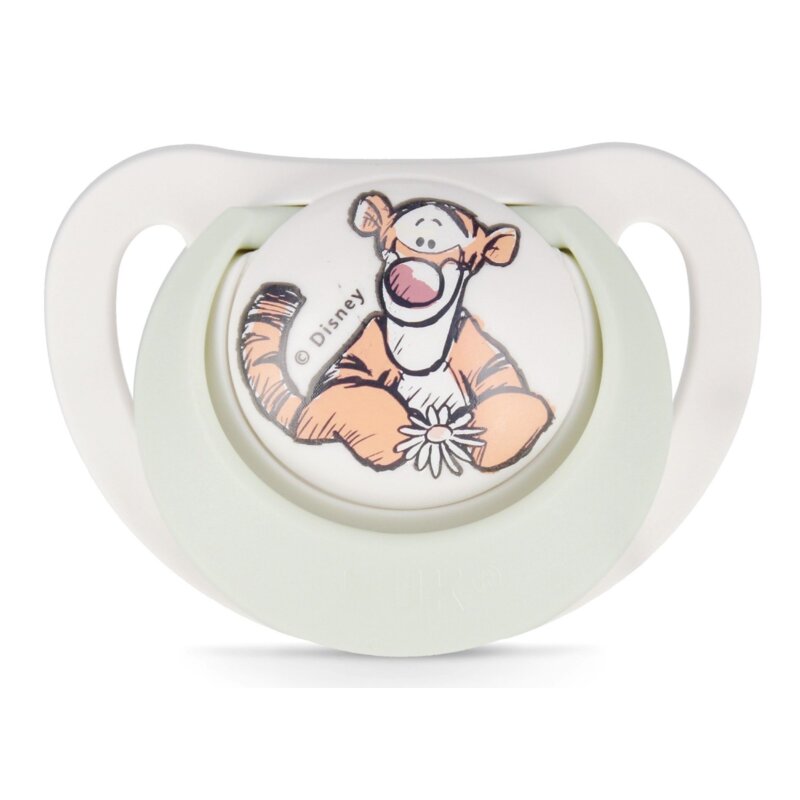 Smoczek NUK Star Tygrysek 10730905 0-6 m Jasnozielony