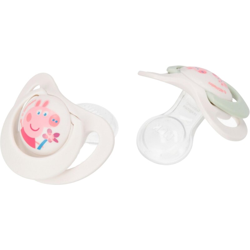 Smoczek NUK Star Świnka Peppa 18-36 m Wielokolorowy (2 sztuki)