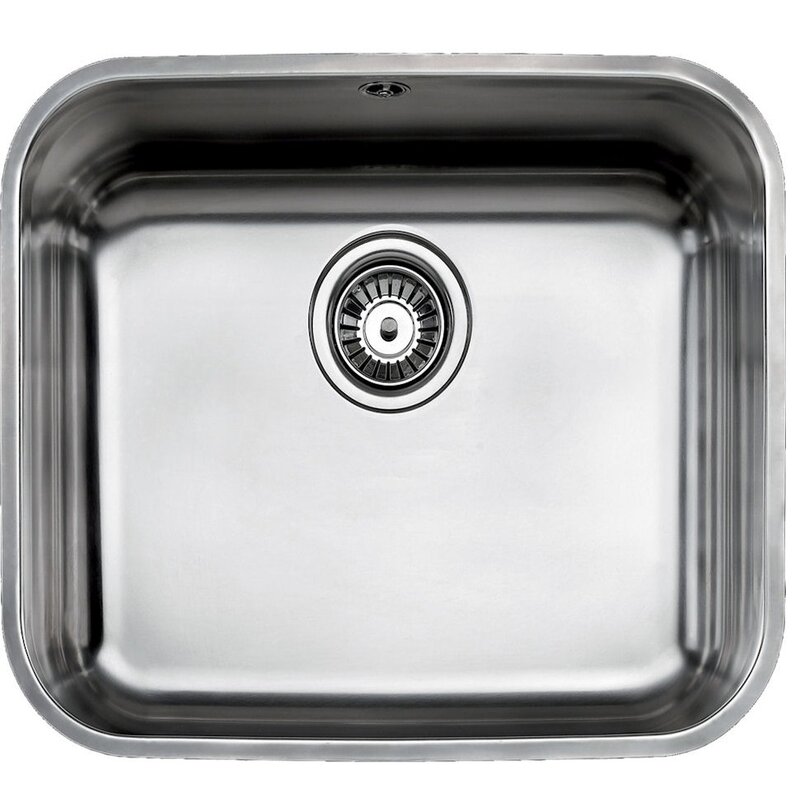 Zlewozmywak jednokomorowy TEKA BE 450/400 CN 10125123 Stal szlachetna 42.9x47.9