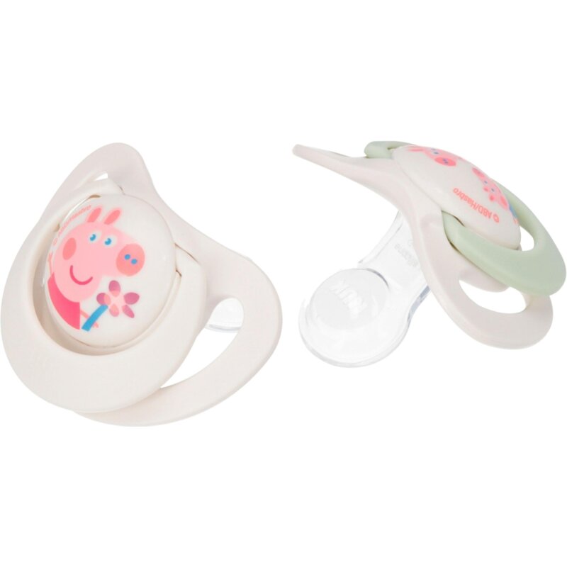 Smoczek NUK Świnka Peppa 6-18 m Wielokolorowy (2 sztuki)