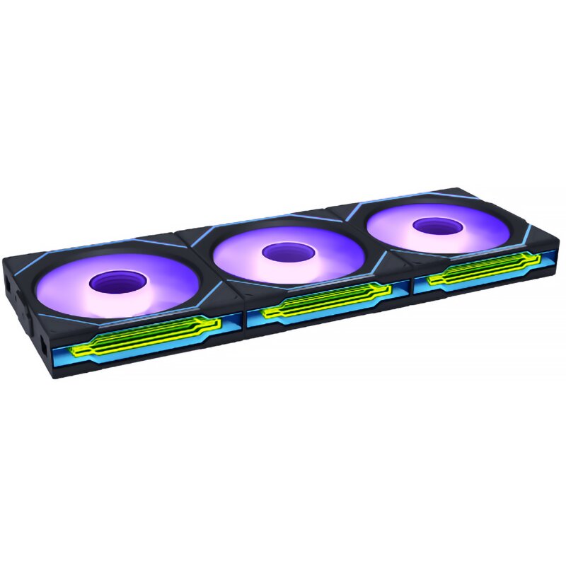 Wentylator LIAN LI Uni Fan SL-INF Wireless Reversed Blade 120 ARGB Czarny (3 szt.)