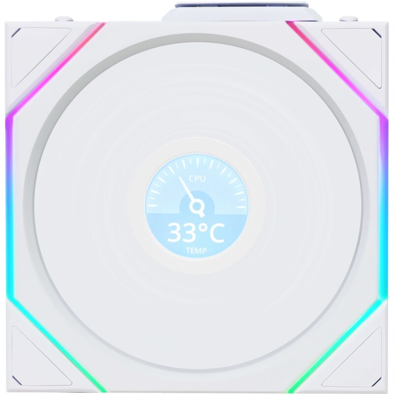 Lian Li Uni Fan TL Wireless LCD 120 Reverse White 120mm