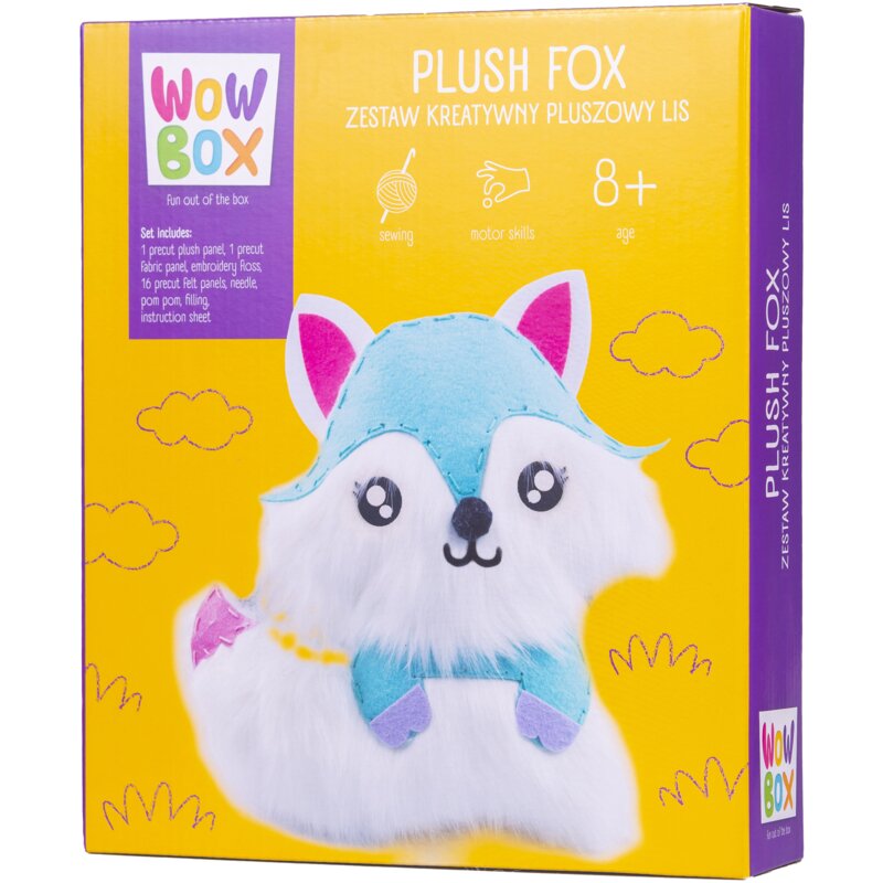 Zestaw kreatywny WOW BOX Wyszywanie Pluszowy Lisek WOW0273