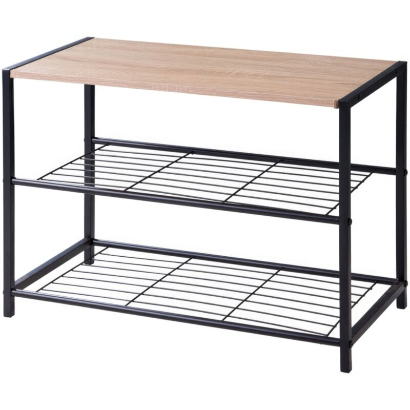 Półka na buty STORAGE SOLUTIONS 2 poziomy Czarny