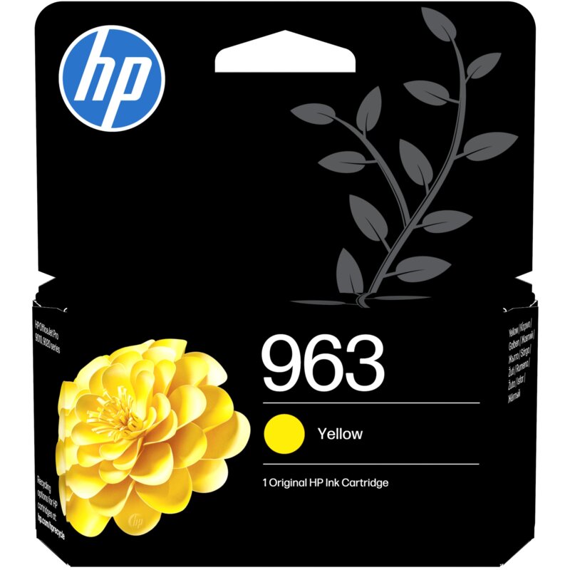 Tusz HP 963 Żółty 9.5 ml 3JA25AE
