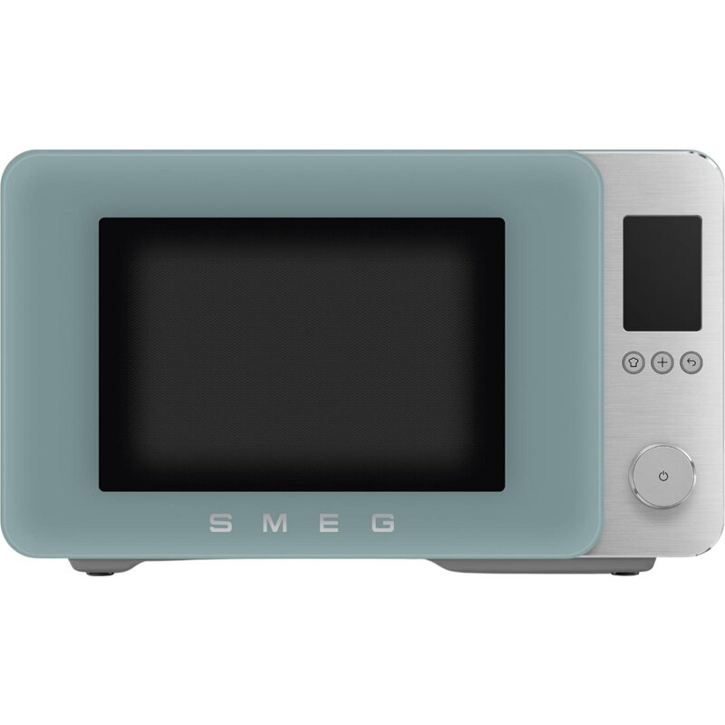 Kuchenka mikrofalowa SMEG Collezione MOC02EGMEU 2100W średnica 28 cm pojemność 27L Technologia Inverter Auto Defrost Quick Start Szmaragdowy