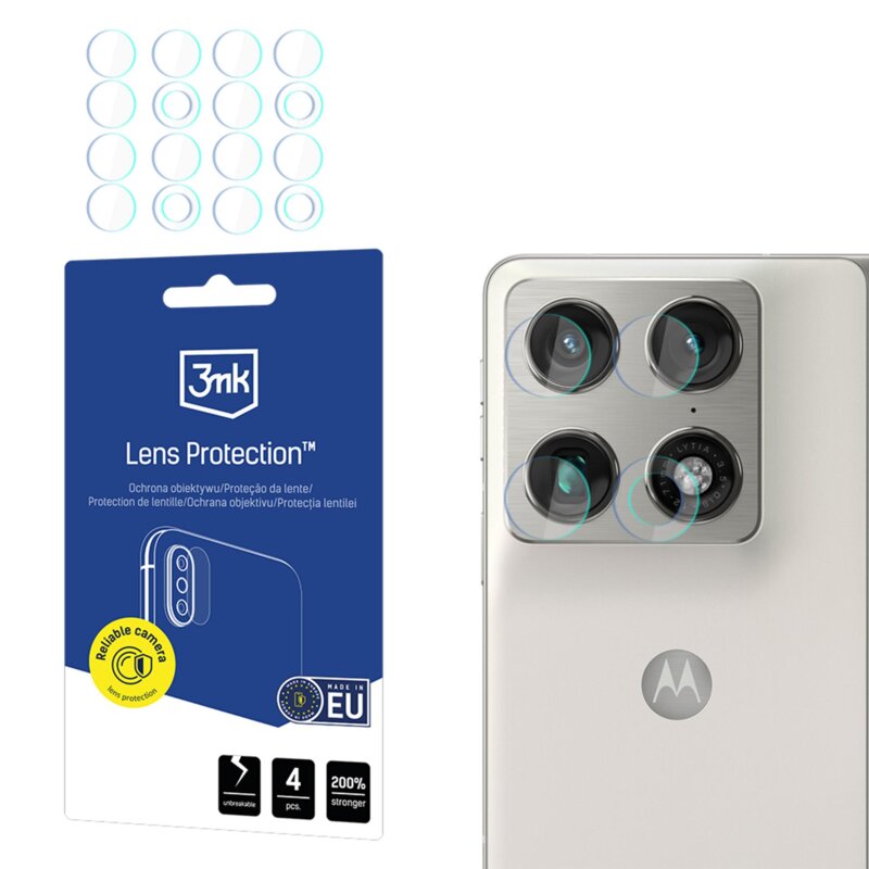 Szkło hybrydowe na obiektyw 3MK Lens Protection do Motorola Razr Fold (4 szt.)