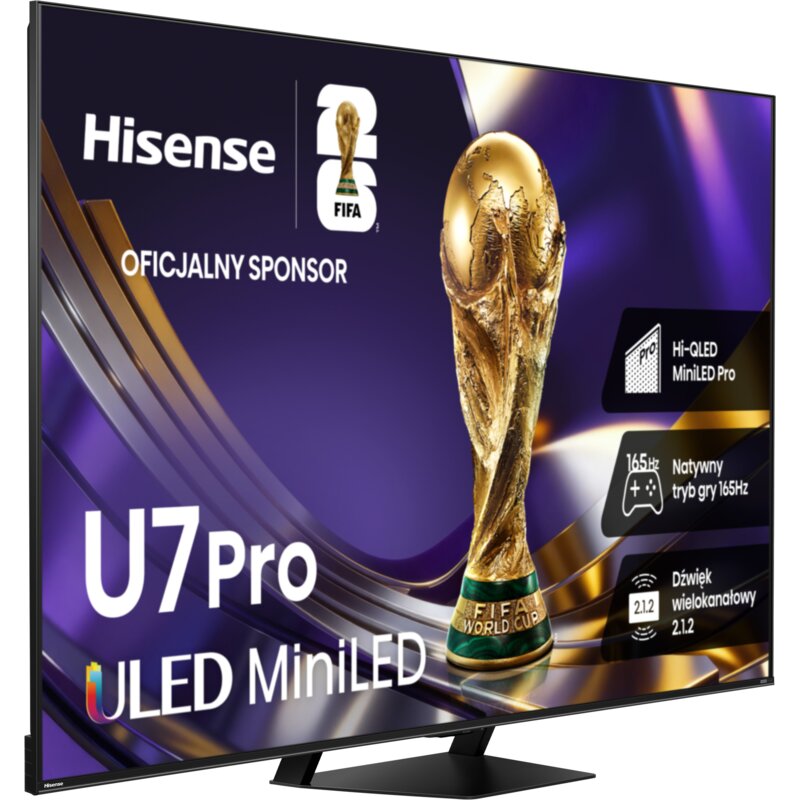 Telewizor HISENSE 55U77S Pro 55" QD-Mini LED 4K 165 Hz VRR VIDAA Dolby Atmos Dolby Vision HDMI 2.1